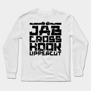 Aged Jab Cross Hook Uppercut Long Sleeve T-Shirt